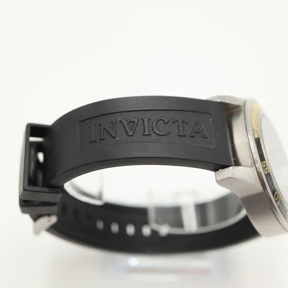 Invicta Specialty Black Gold Mens 45mm Diver Watch 12846 Resin Band New Battery